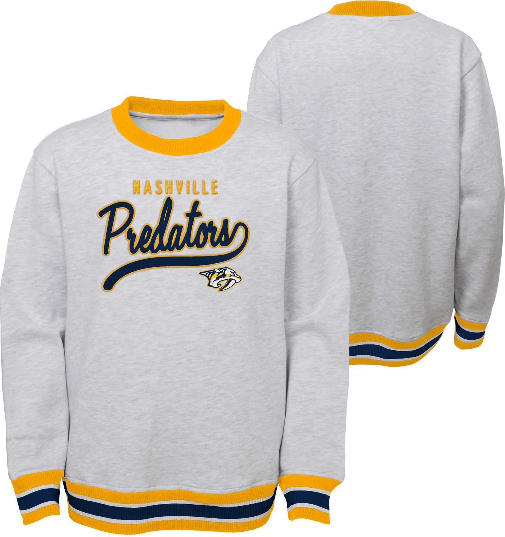 Outerstuff Dtská mikina Nashville Predators NHL Legends Crew Neck Pullover Velikost: Dtské L (13 - 14 let)