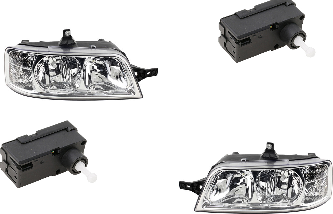 2 Motori Per Regolazione Fari Johns Adatti A Fiat Ducato 244 04/2002 - Alogeni, LWR, Ricambio