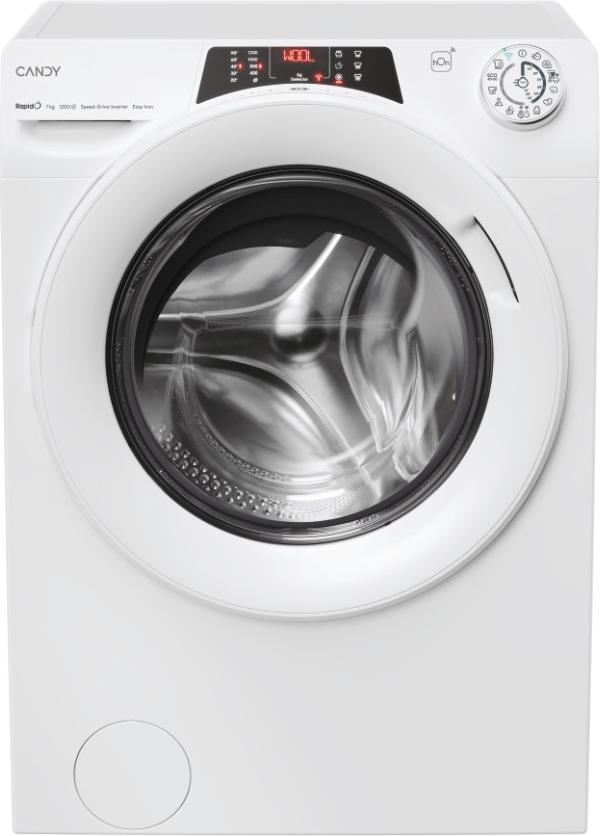 Candy RapidÓ RO4 1274DWMT/1-S, Predné plnenie, 7 kg, B, 74 dB, 1200 ot/min, A