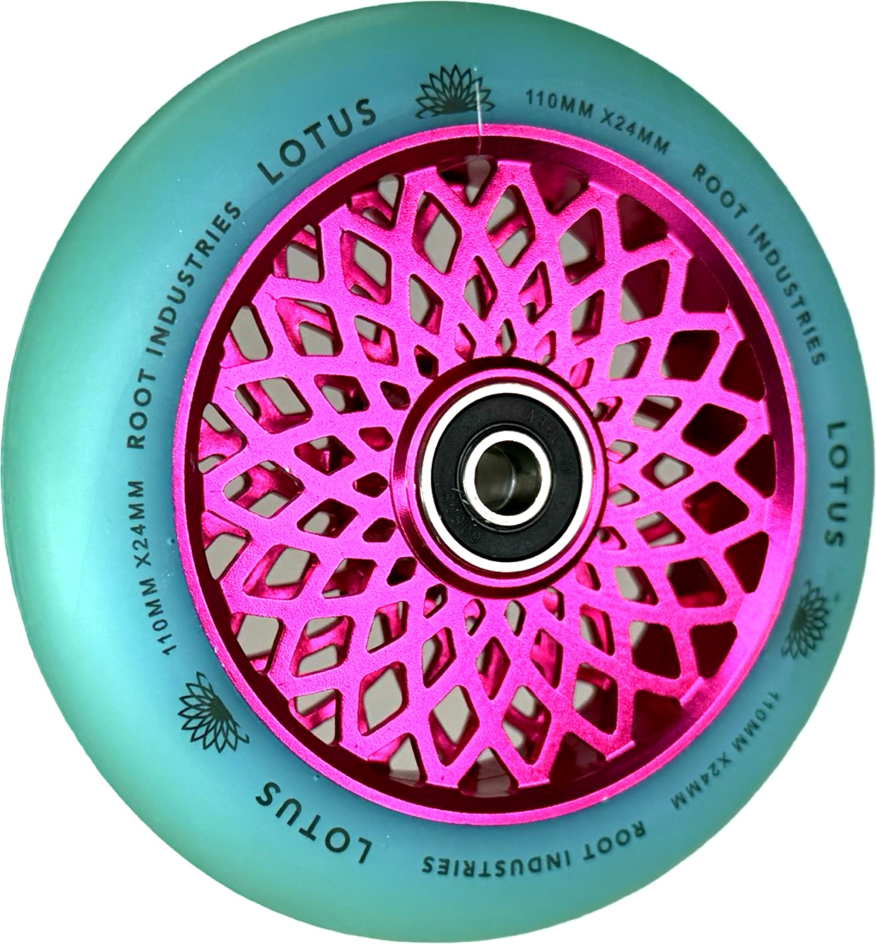 Sonstige Root Industries Lotus Stunt-Scooter Rolle 110mm Pink/PU Isotope