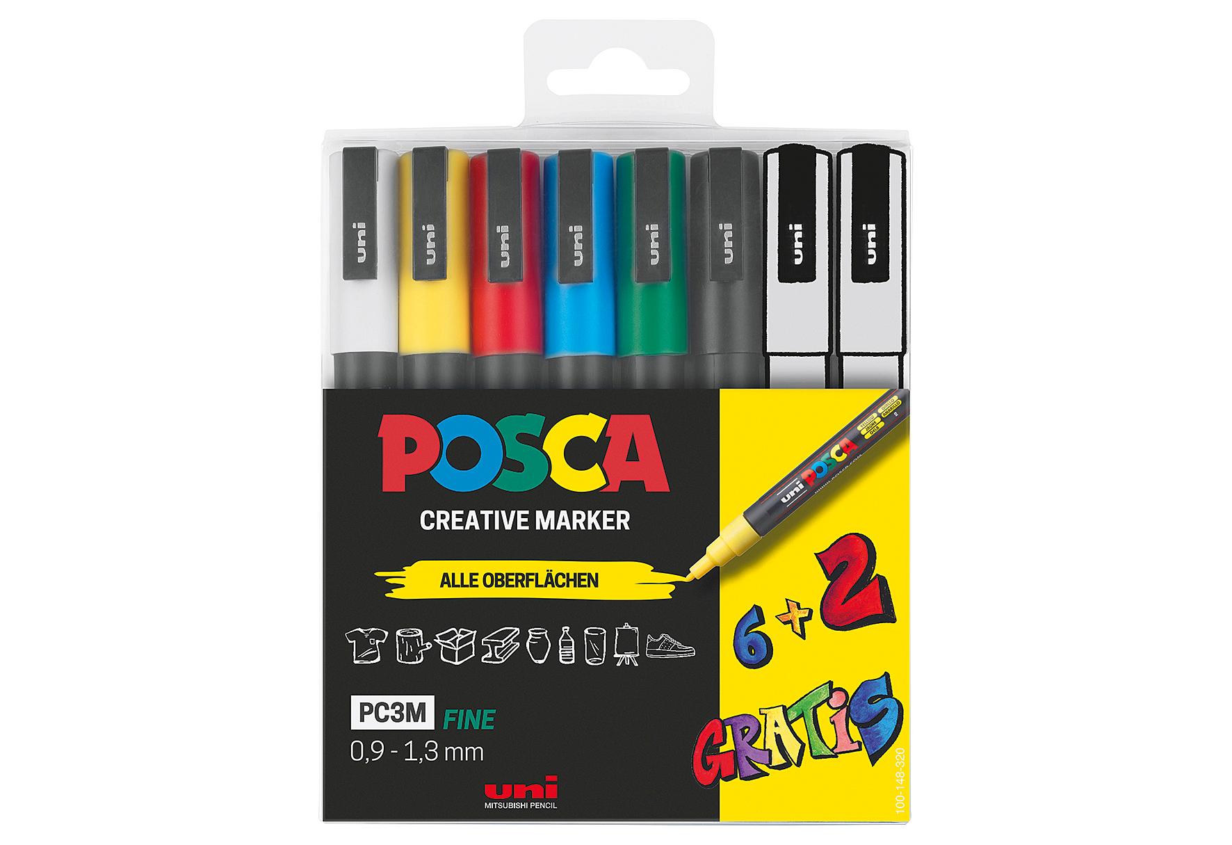 FABER-CASTELL Marker UNI POSCA PC-1MR metallic rot online bestellen