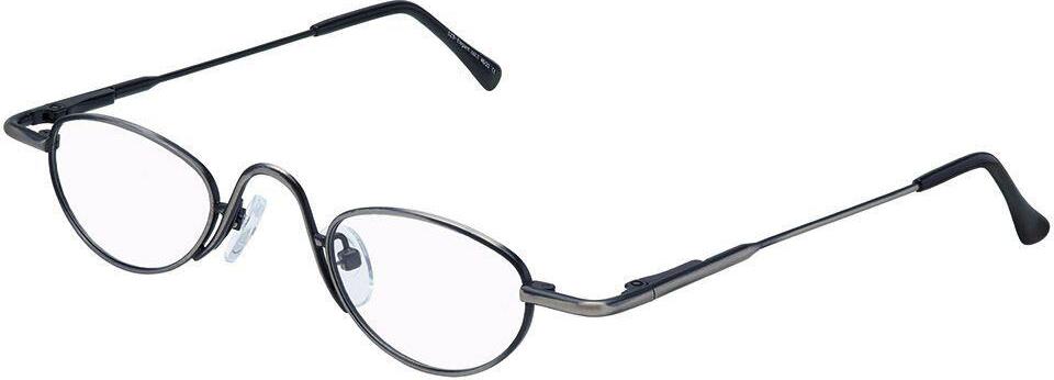 Lupenhalbbrille mit Konvergenzunterstützung Antik Silber +8,00