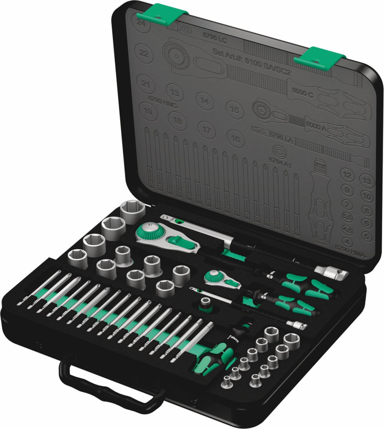 Wera 8100 SA/SC 2 Zyklop Speed-Knarrensatz 05160785001