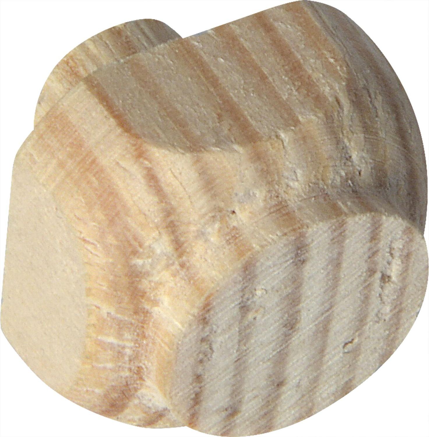 Alles im Griff Holz Ziernagel 10x10mm, Zapfen ø 10mm - Deko Ziernagel aus Holz, Kiefer roh - 100 Stück 394202008