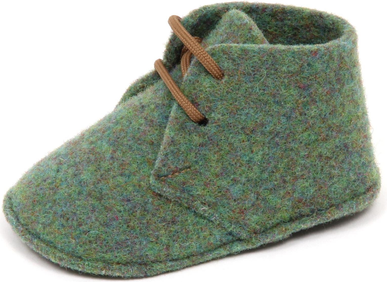 E1786 ABA Gewebe Baby Schuh grün Schuh Wiege