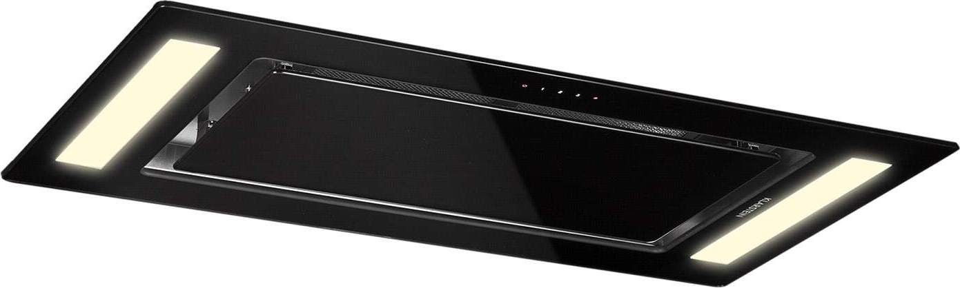 Klarstein Dunstabzugshaube, Leiser Dunstabzug, Dunstabzugshaube Unterbau, Dunstabzugshaube mit Filter, Dunstabzugshaube Einbau, Abzugshaube 90cm, 230W, 620 m³/h, Abluft/Umluft Dunstabzugshaube Schwarz