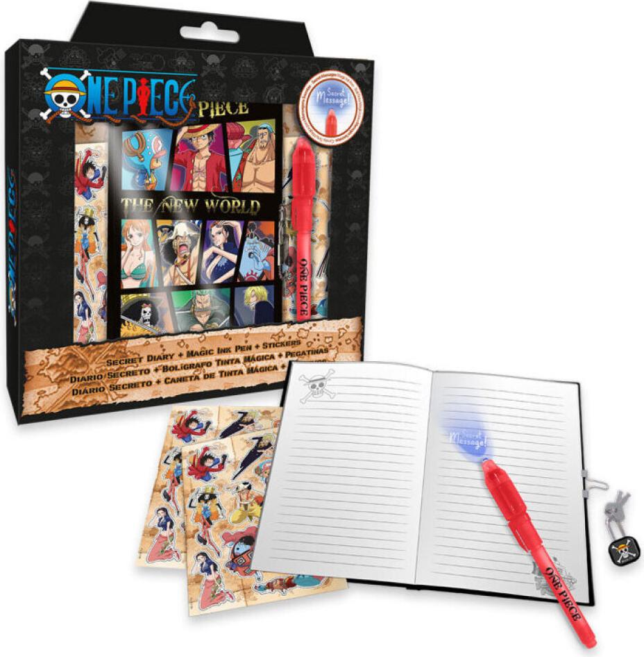 Joy Toy One Piece Tagebuch Set mit Schloss T-759