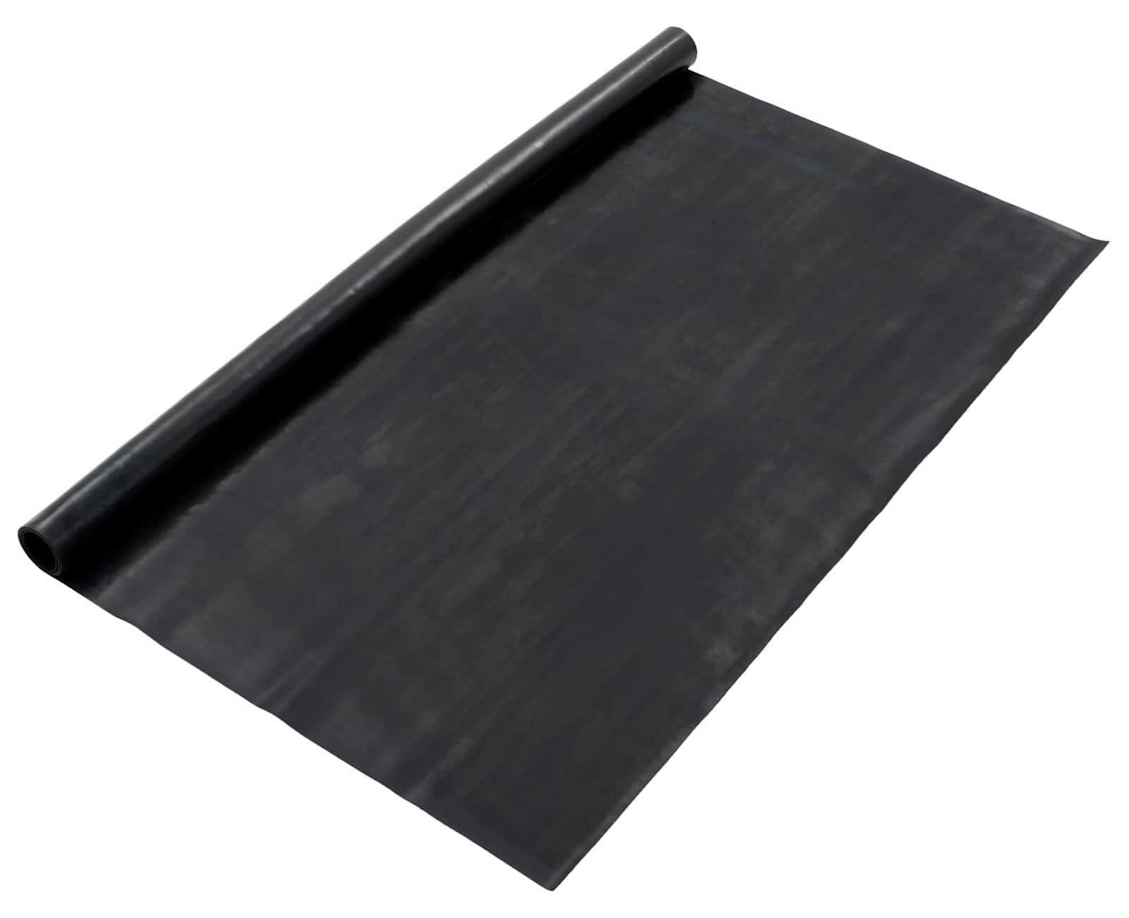 vidaXL Bodenbelag Schwarz 1,2 x 5 m Gummi 42046735