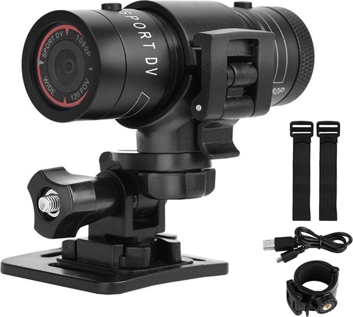 KKmoon Action-Kamera Action-Cam Fahrradhelmkamera 120° Weitwinkel Fahrradsportkamera wasserdichte Outdoor-Sportkamera(Enthält keine Speicherkarte)