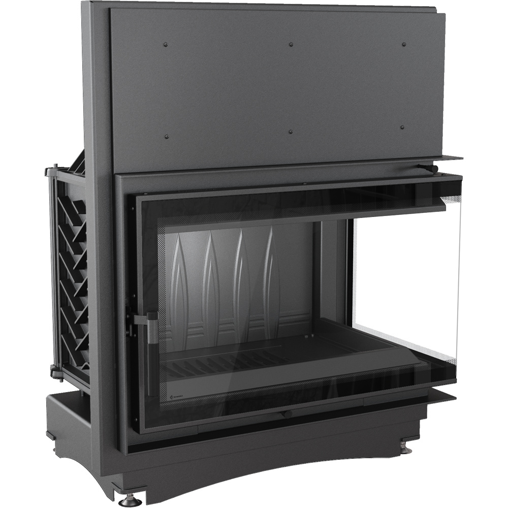 Liatinový krb Oliwia pravostranne 16 kW Ø 200 deco