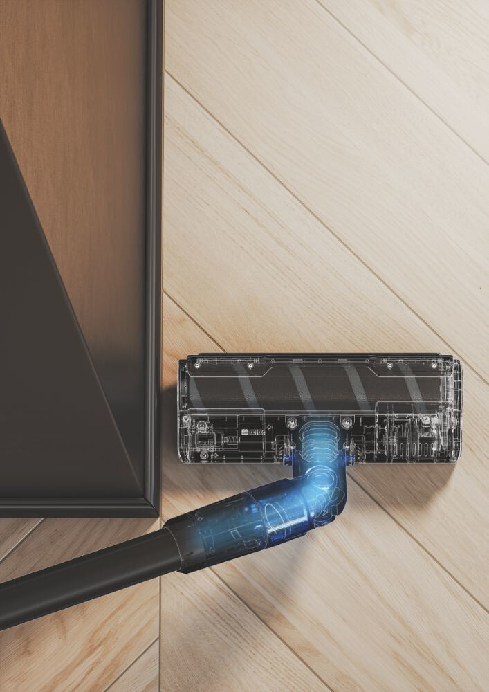 Hoover HF401P 011, Tyčový vysávač, Bezvreckové, Čierna, Strieborná, 0,7 L, Suchý, Cyklónový, EPA