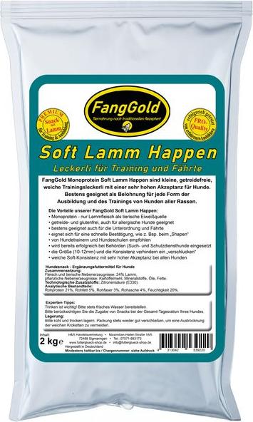 H&S Handelsvertretung FangGold Soft Lamm Happen 2 kg HS-168