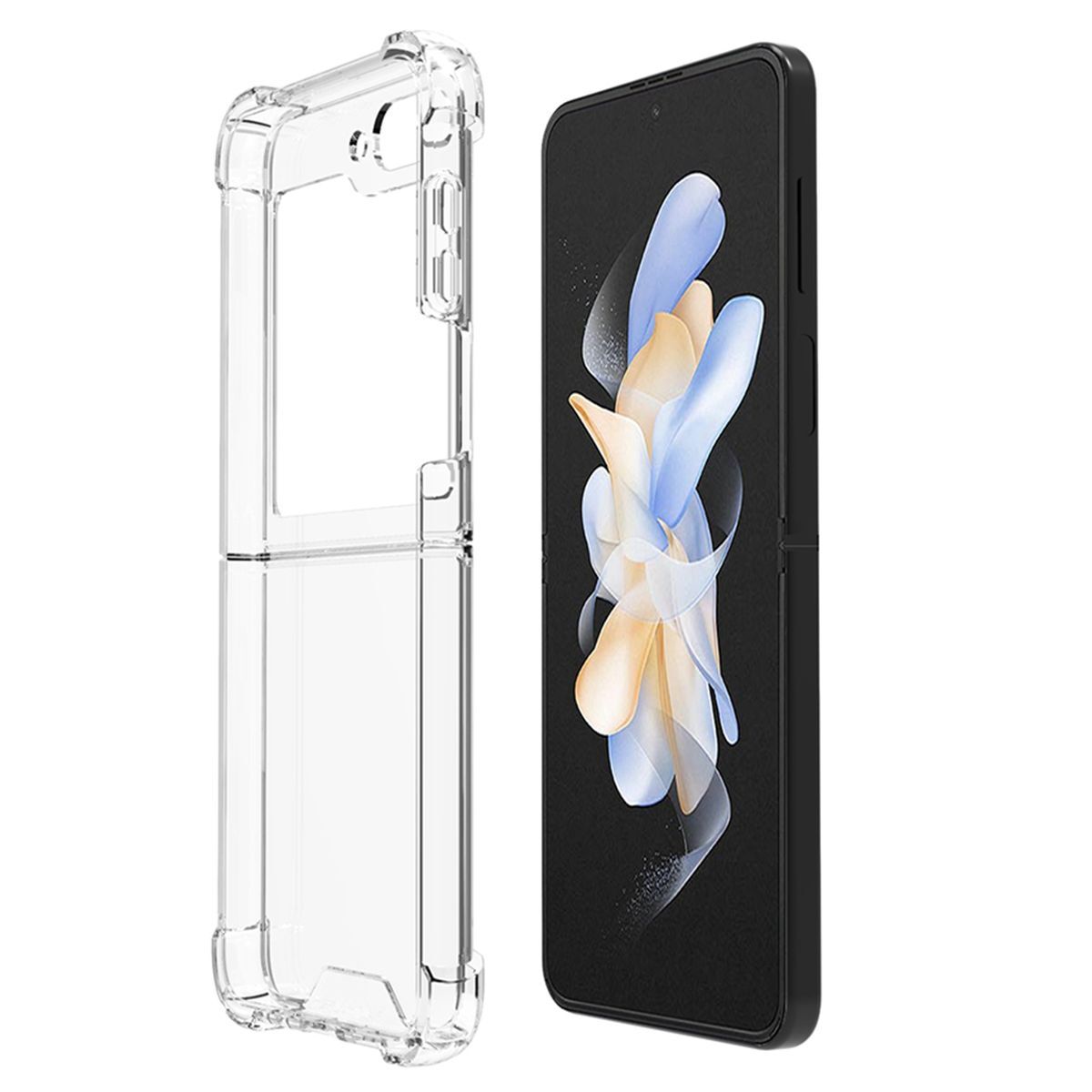 Puzdro na mobilný telefón pre Samsung Galaxy Z Flip5 Transparent