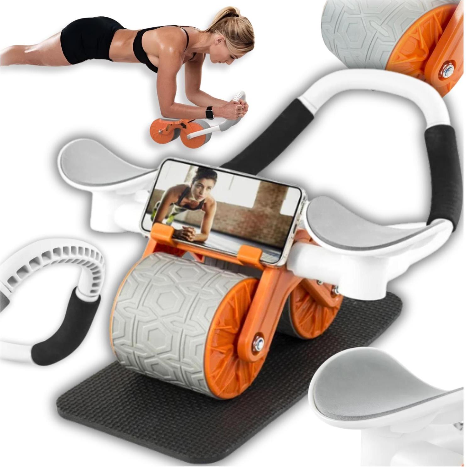 VIVE fitness Bauchmuskeltrainer für Bauchmuskeln Pilates Fitness Übungsradmatte