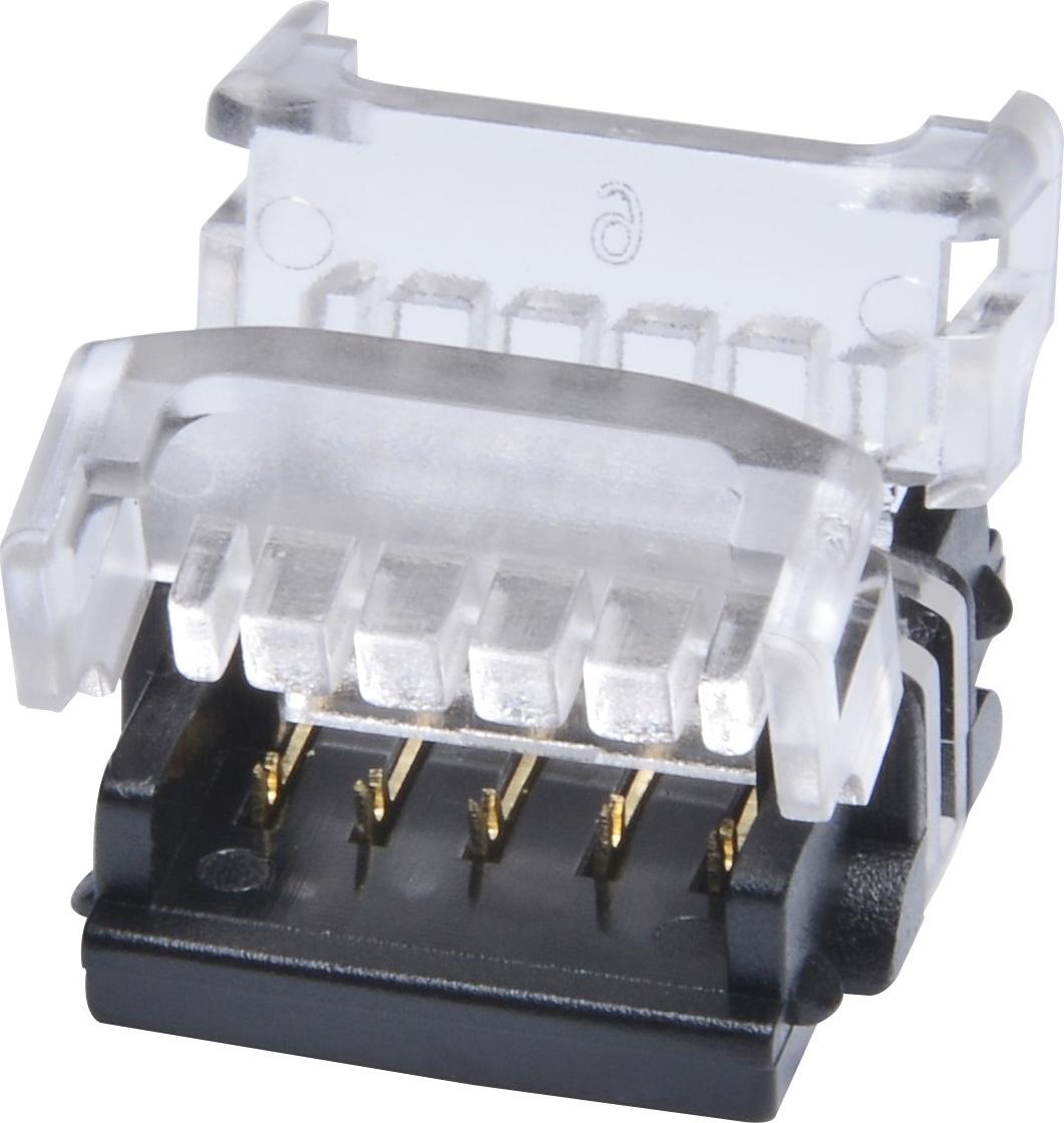 DOTLUX Klemmverbinder Streifen zu Streifen 5-polig für LED-Streifen 12mm RGBW IP20 Set 5 Stück