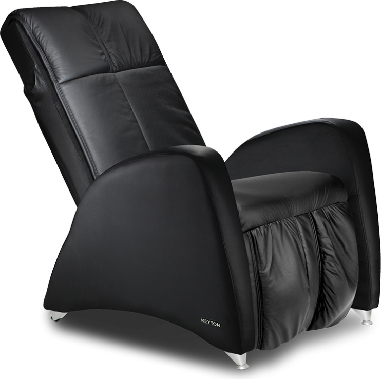 Massagesessel und Relaxsessel Keyton Deco H10 Echtleder Farbe: Charcoal Black MRKTL33