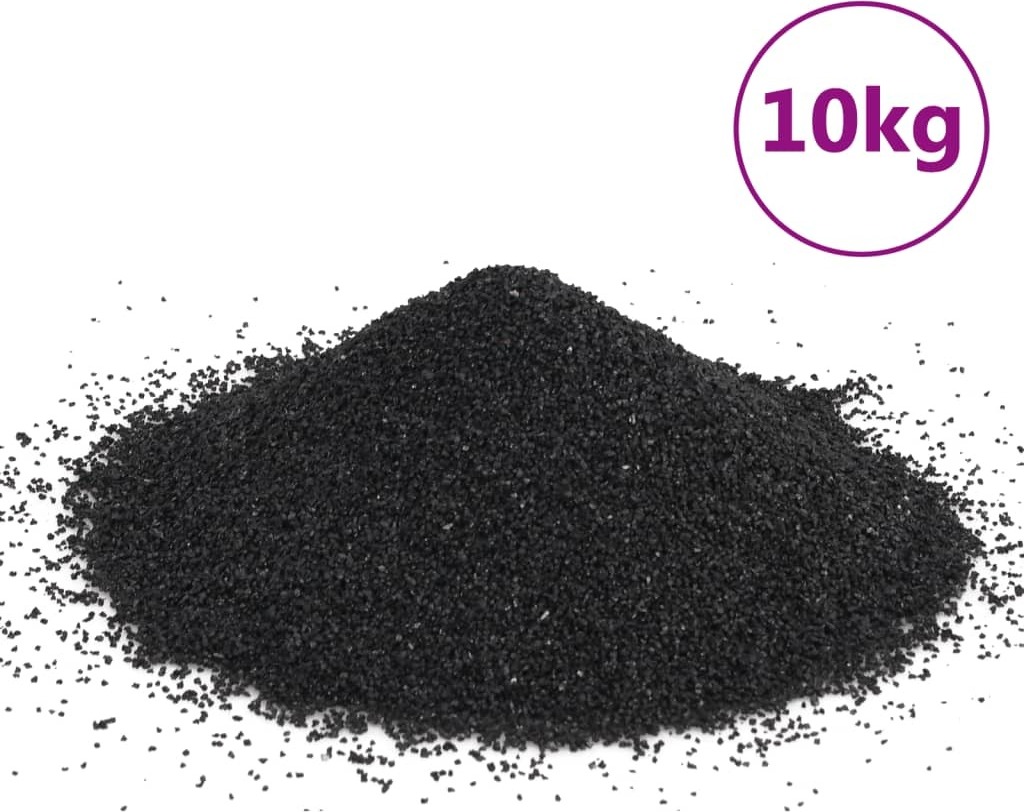 Prolenta Maison Exclusive Aquariensand 10 kg Schwarz 0,2-2 mm 155293-11-10