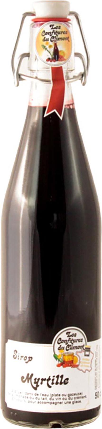 Les Confitures du Climont Heidelbeer Sirup (Myrtille) aus dem Elsass 0,5 Liter