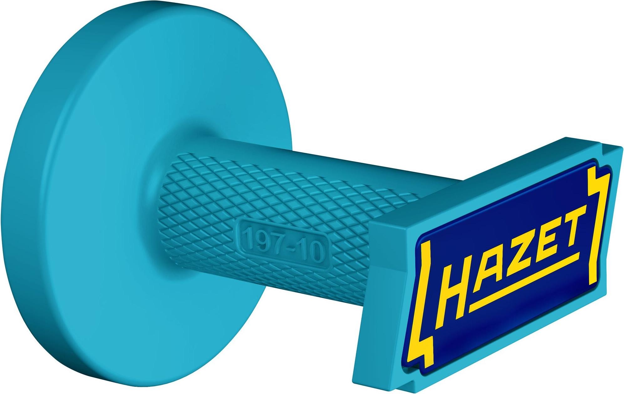 HAZET Magnethalter 197-10, Länge 86,5 mm, Ø 72 mm, 18 kg Magnetkraft, rutschfest