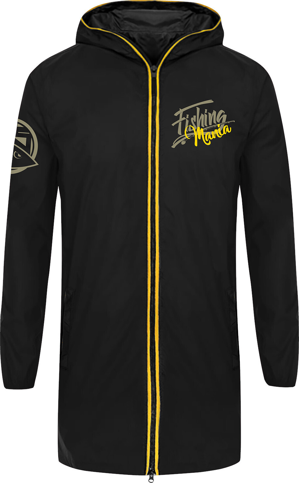 HOTSPOT DESIGN K-way Fishing Mania Karpfenfischen, M, schwarz, Regenjacke, 010800902