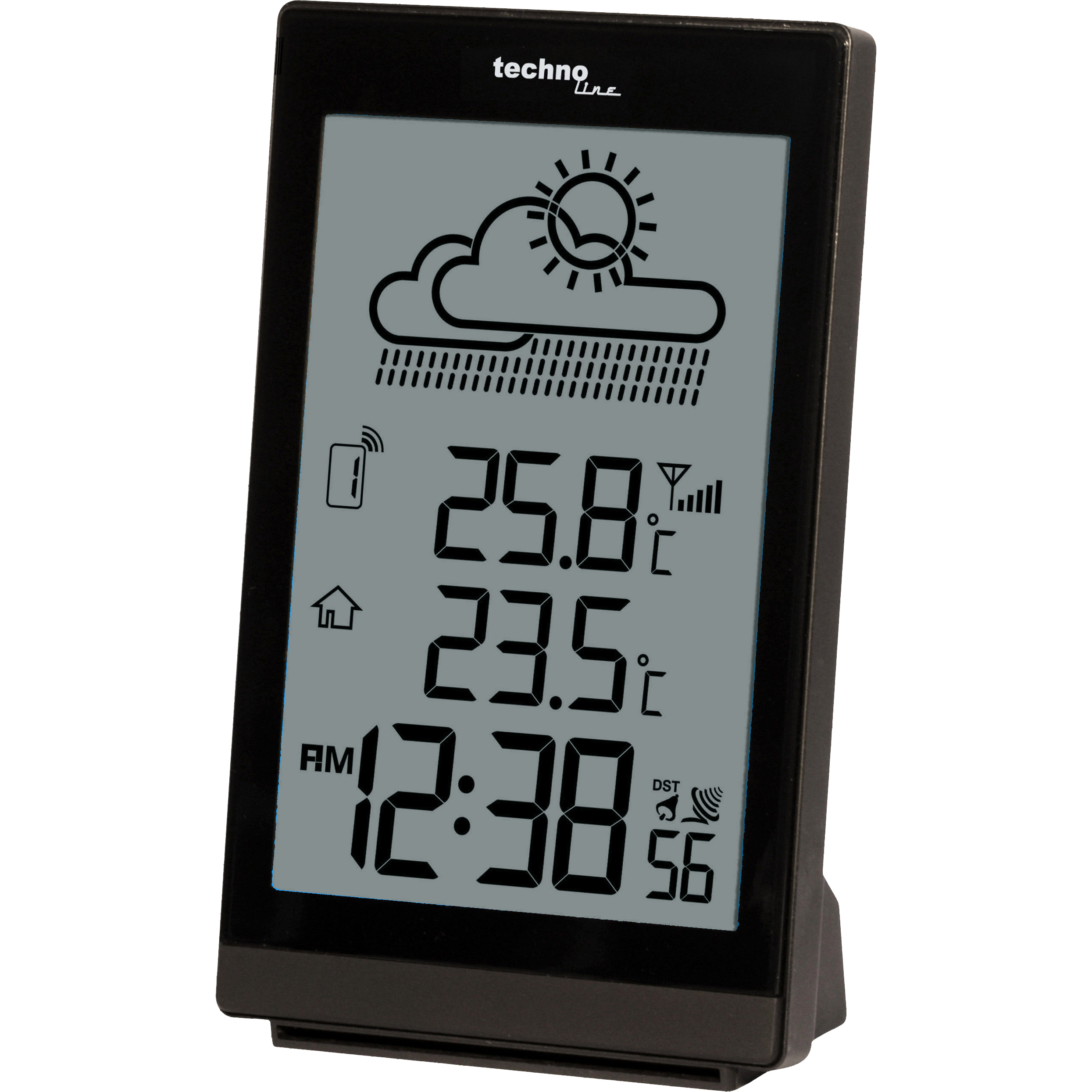 Technoline WS 9251, Schwarz, Innen-Thermometer, Außen-Thermometer, Thermometer, Thermometer, AA, 84 mm