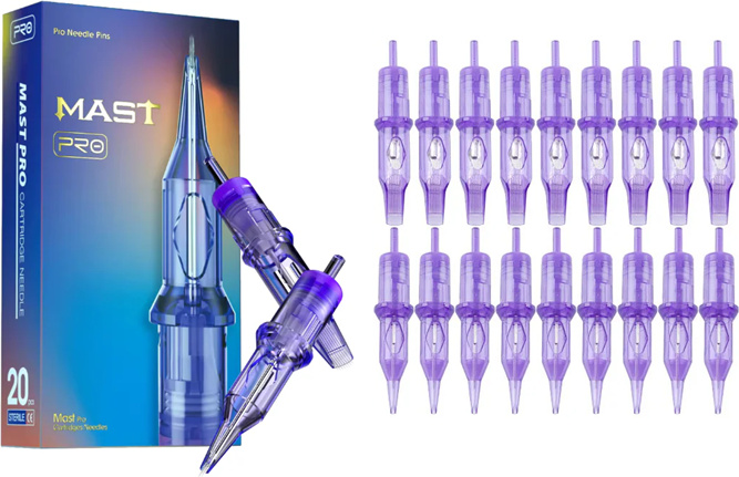 Dönges MAST PRO 20 Stück Patronen Tattoo Nadeln MIX VERSCHIEDENE TATTOO Make-up Tattoo Set