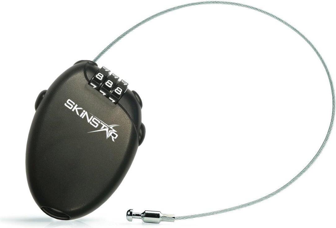 SkinStar Kabelschloss Gepäckschloss Snowboard Ski Schloss Zahlenschloss CL-009-BLACK