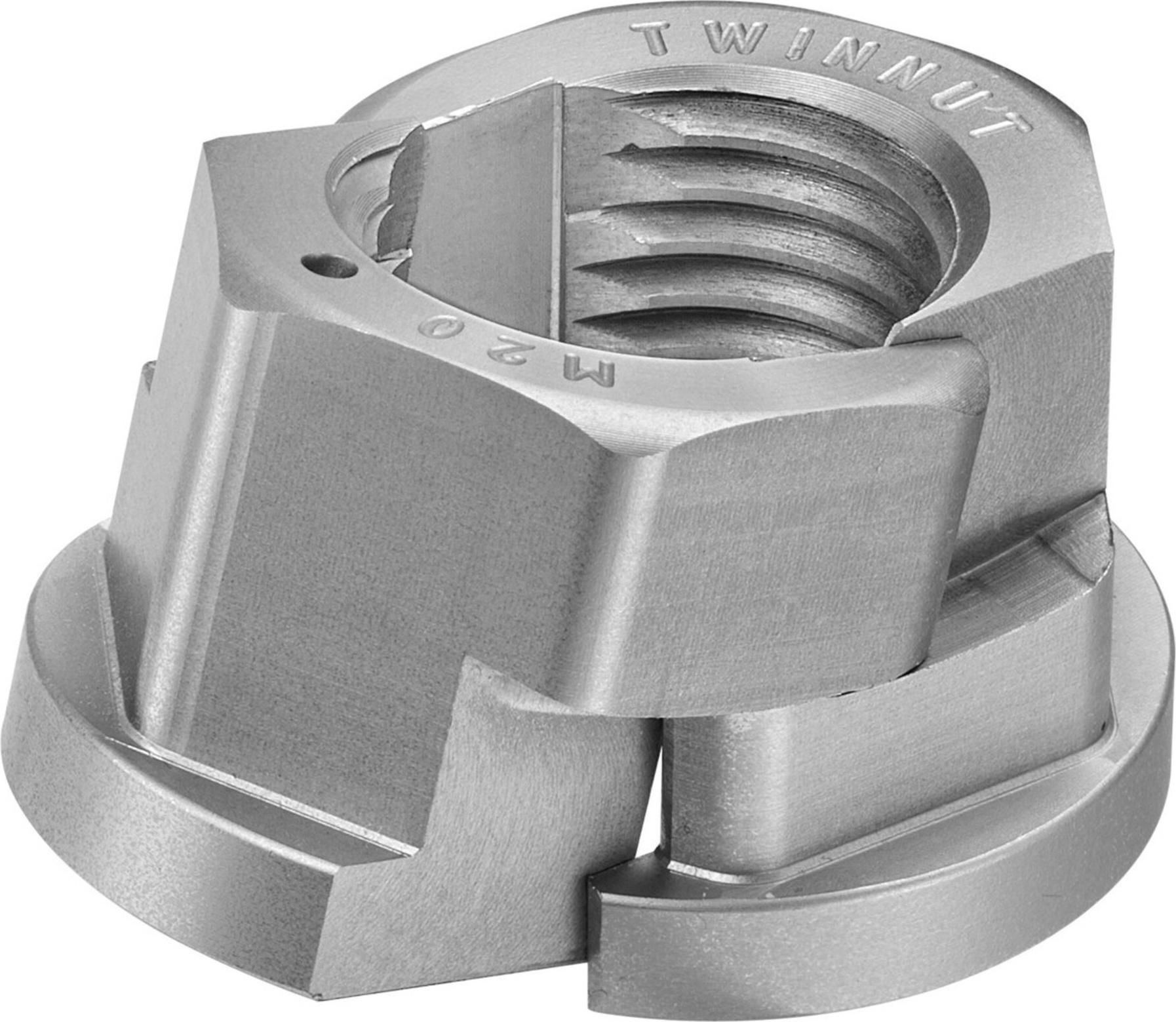 AMF Twinnut Mutter M12 Gesamthöhe 16 mm 381871
