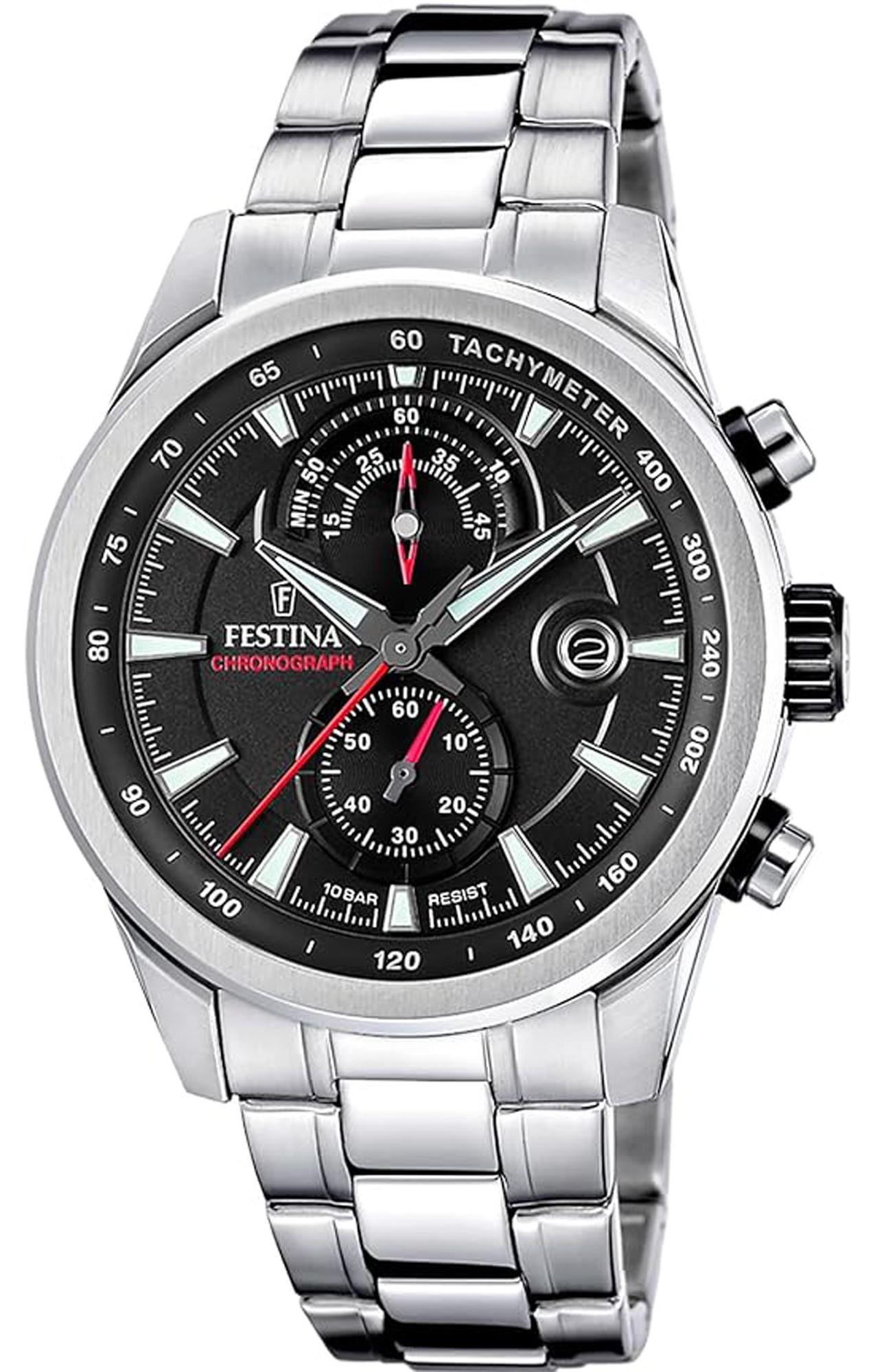 Herrenuhr FESTINA 20694/6 aus Edelstahl, sportliche Schwimmuhr. F20694/6