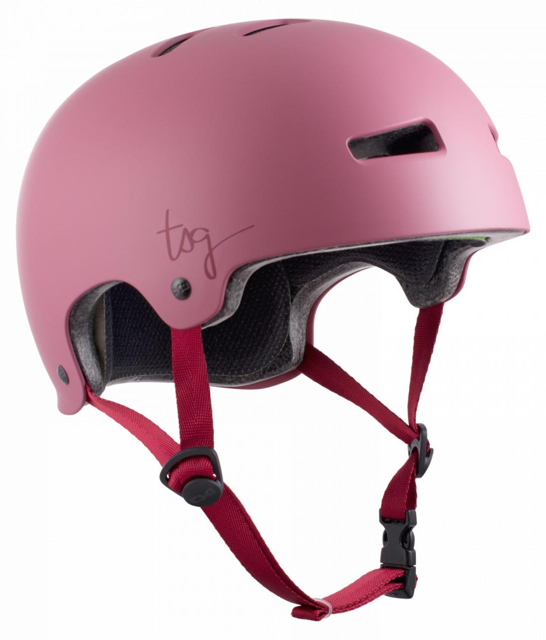 TSG Evolution Wmn Solid Satin Sakura Helm L/XL 17446-16226-Satin Sakura-L/XL