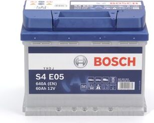 Bosch S4E05, 60 Ah, 12 V, 640 A, Auto, Wartungsfrei, 242 mm 0 092 S4E 051