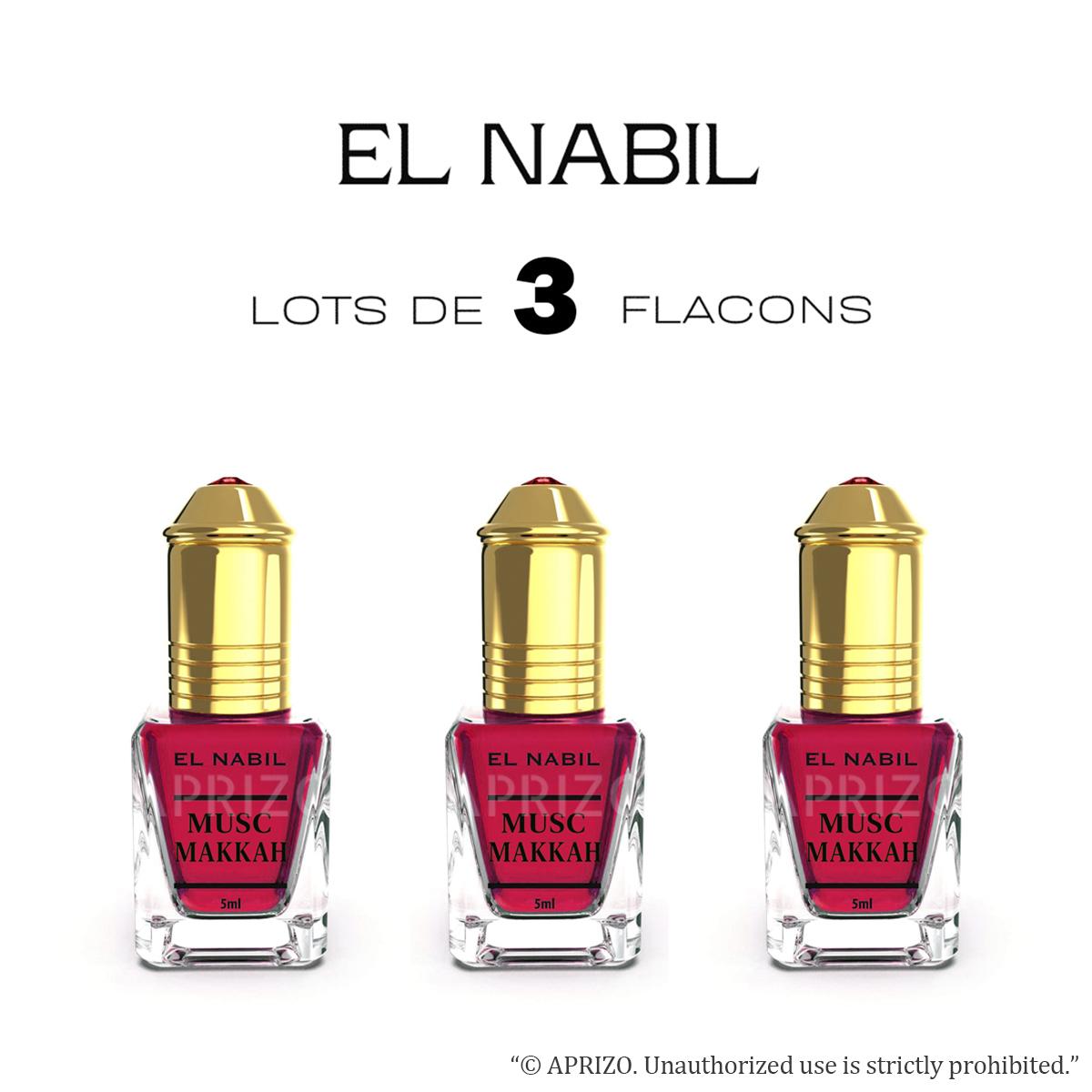 El Nabil Musc Makkah 3x5 ml parfumový extrakt bez alkoholu unisex