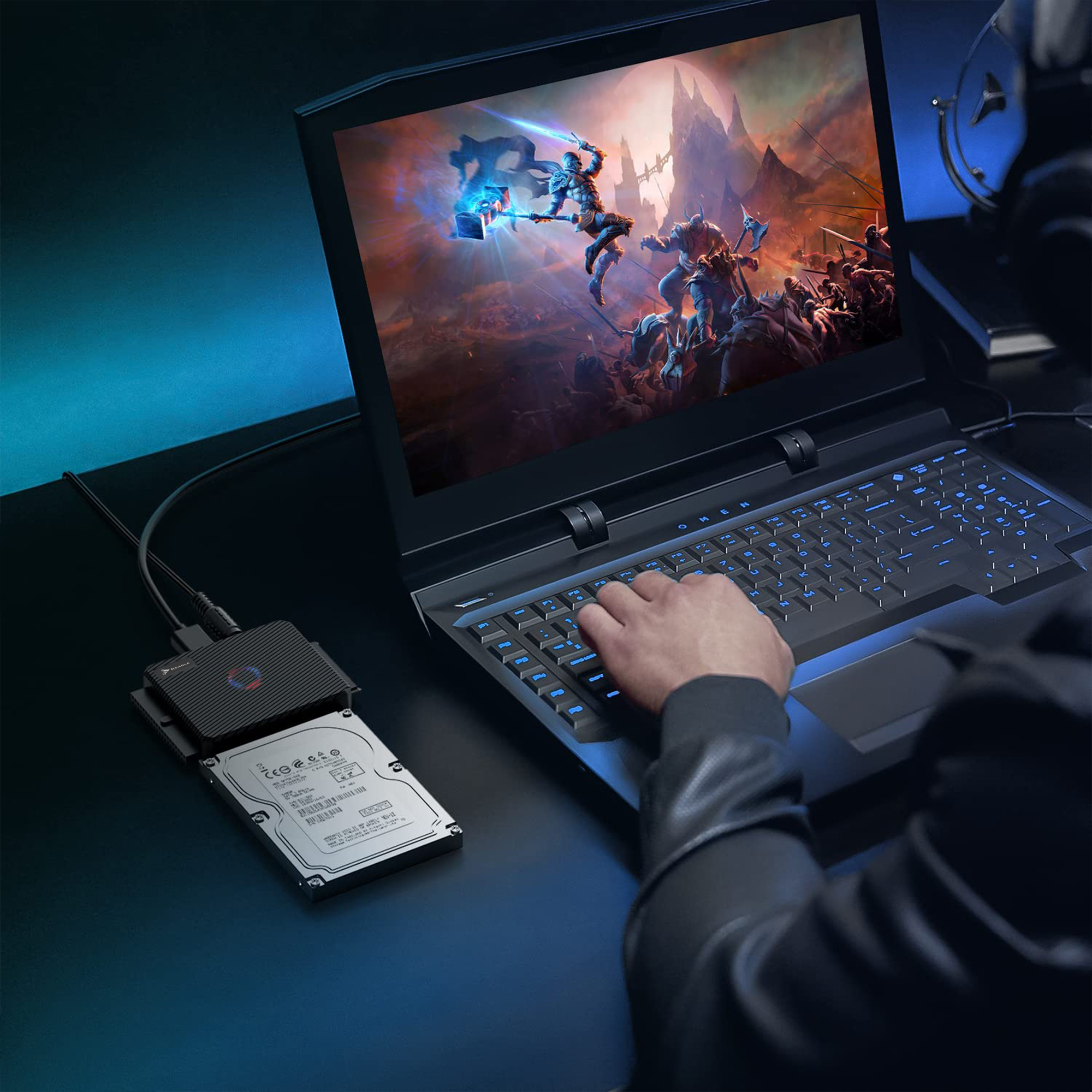 USB 3.1 auf SATA und IDE Adapter für 2.5 / 3.5 Zoll Laufwerke HDD SSD Reagle mit 12V 3A RY3SATA