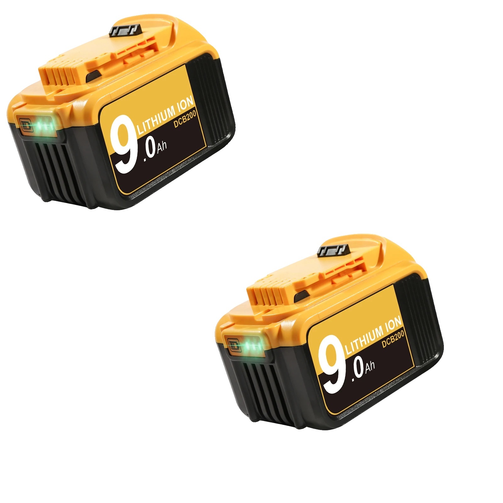 Adaptér na batérie DeWalt, konverzia z 18 V na 20 V, kompatibilita s Li-Ion náradím, 2 ks 9,0 Ah 20V