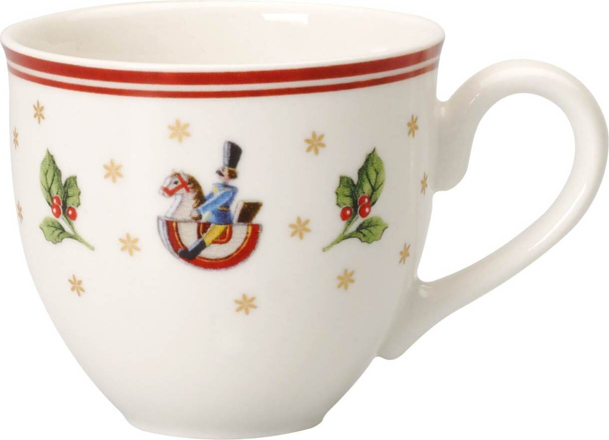 Villeroy & Boch Toy's Delight Cafetière/Théière 1,5 Litre - Porcelaine Premium Noël Blanc/Rouge/Vert