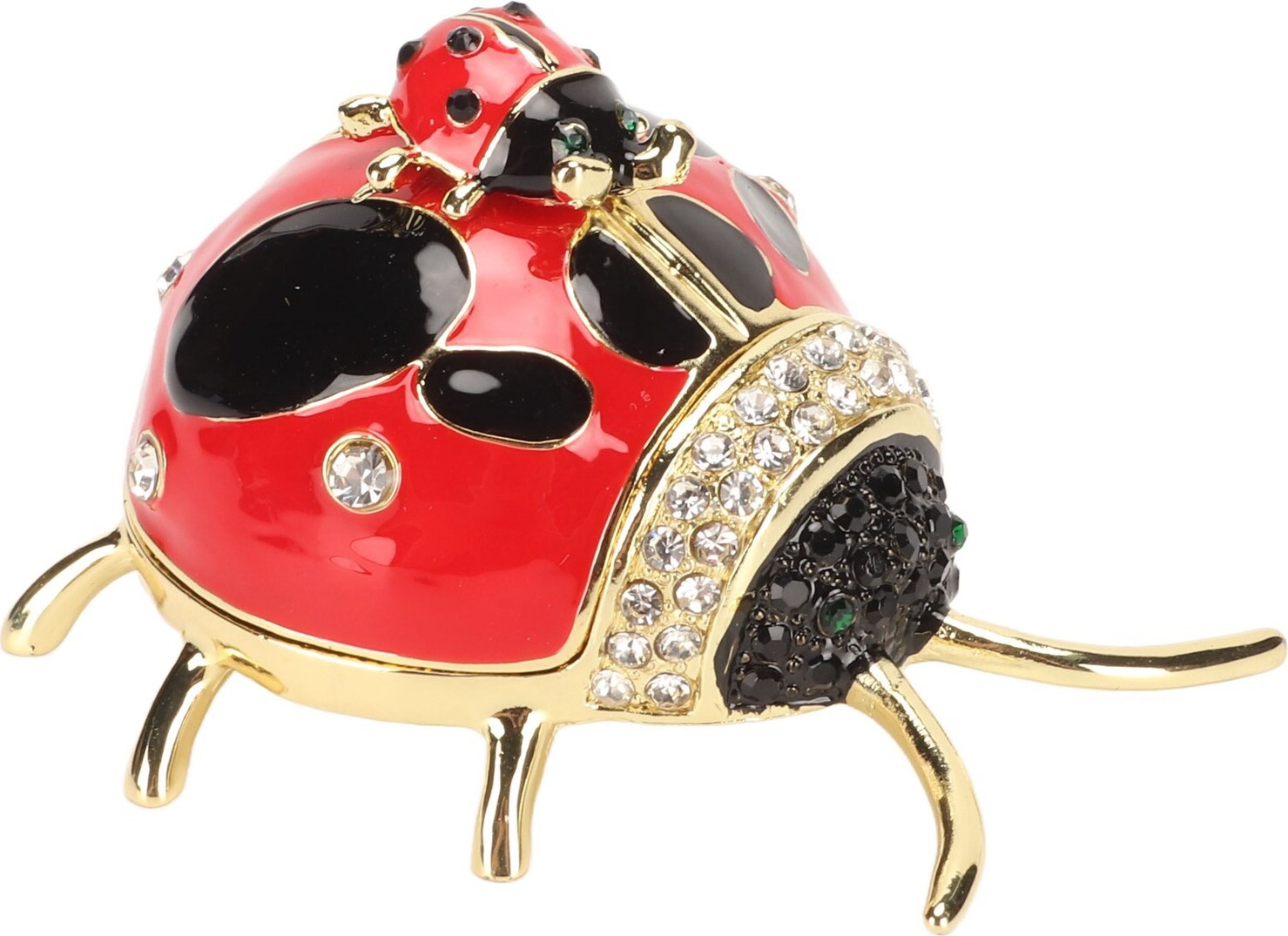 Cocosity Marienkäfer Schmuckkästchen,Schmuckkästchen,Ring Schmuckkästchen,Tier Schmuckkästchen,Vintage Ringkästchen,Marienkäfer Schmuckkästchen