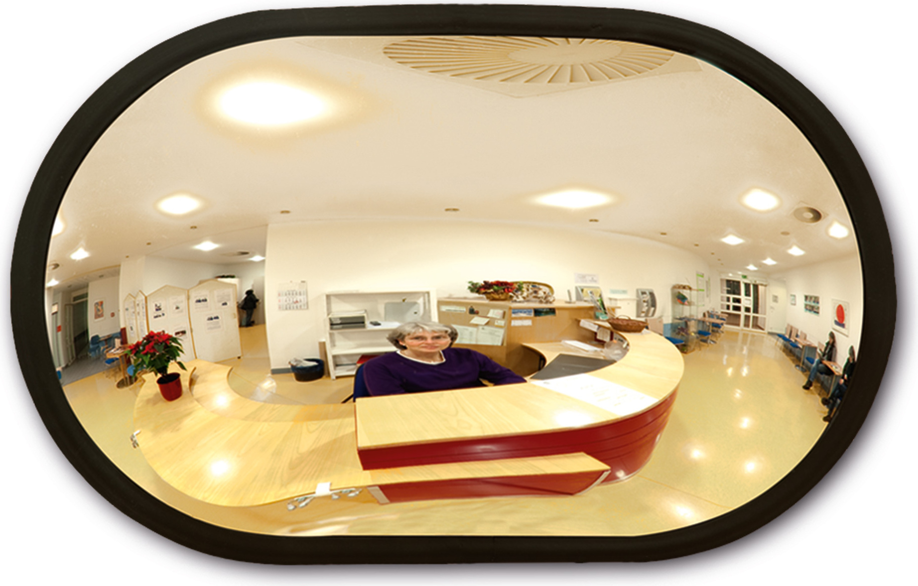 POV INDOOR Raumspiegel m. schw. Rand 252.20.458