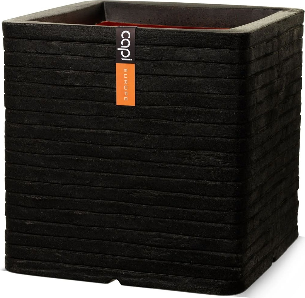 Capi Europe BV Capi Blumentopf Nature Row Quadratisch 40x40 cm Schwarz KBLRO903 459424254