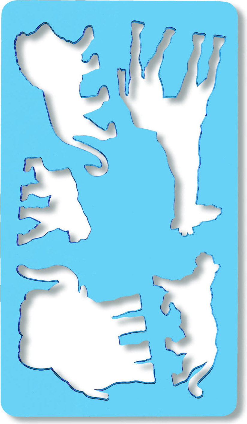 Koh I Noor KOH Schablone - Tiermalschablone IV - Löwe , 12 cm x 21 cm K749060