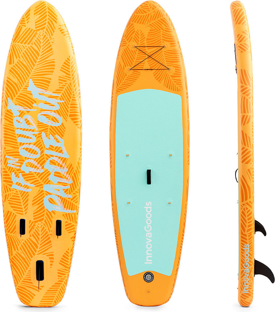 InnovaGoods® Nafukovacie surfovacie pádlo, 25,7 cm (10,5 palca), protišmykový povrch, nafukovacie surfovacie pádlo s odnímateľným pádlom Surf