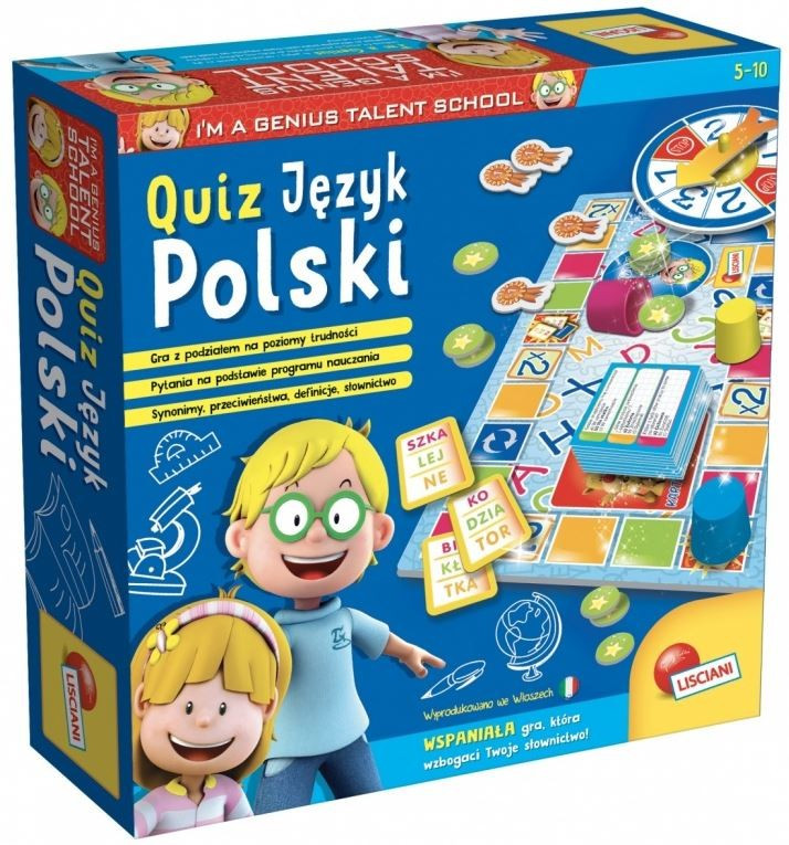 Liscianigiochi Little Genius Quiz - Polnisches Sprachspiel 54350 LISCIANI