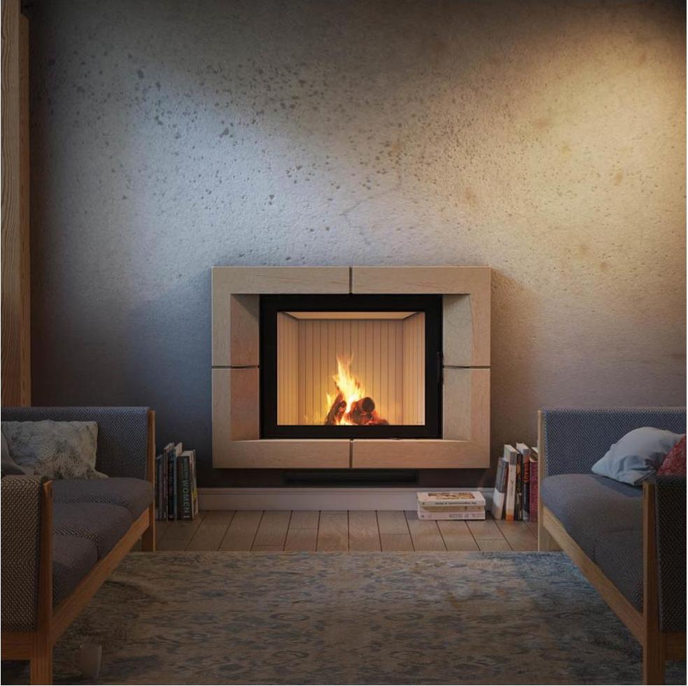 Oceľový krb KRATKI NADIA 13 kW Ø 200