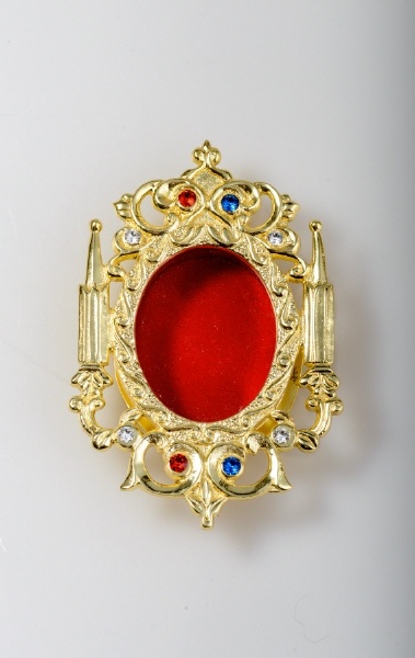HECK Kirchenbedarf Wand-Reliquiar vergoldet 8 x 11,5 cm HK30591.01