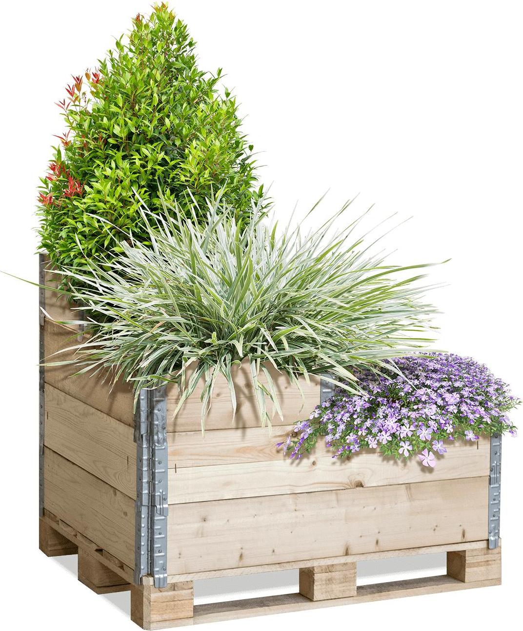 Galamio Paletten Hochbeet » Gartenparadies « 1Stk ZHD0401