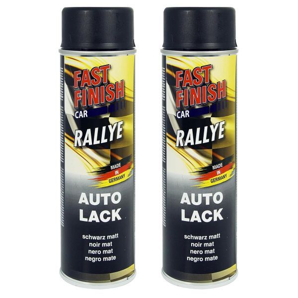 FastFinish Fast Finish Rallye Lack schwarz matt 2x 500 ml FF2928282
