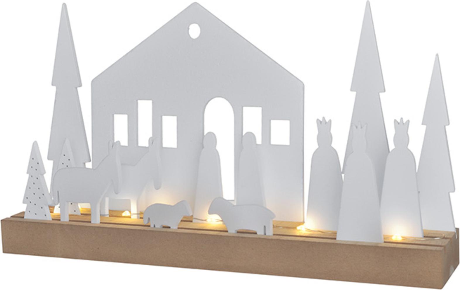 Solight LED Holz-Winterdorf 1V253