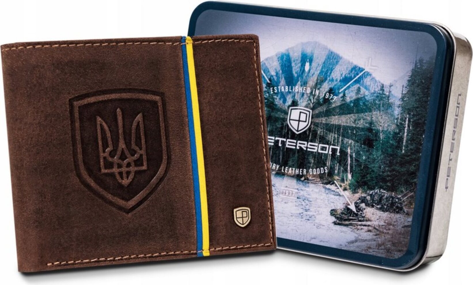 Peterson Herren-Geldbörse aus Leder im Querformat mit RFID rovicky197190