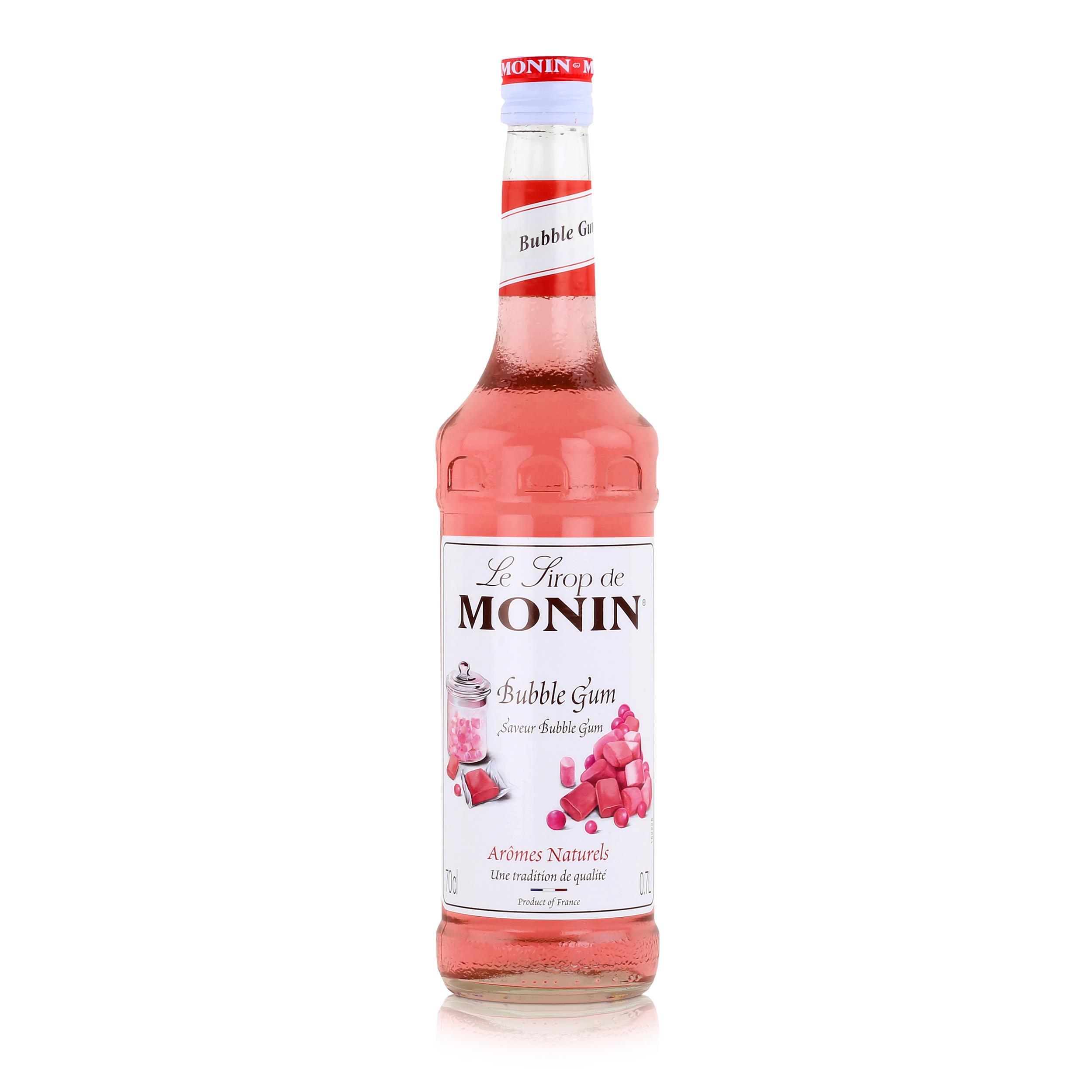 Monin Sirup Bubble Gum 700ml - Cocktails Milchshakes Kaffeesirup (1er Pack)