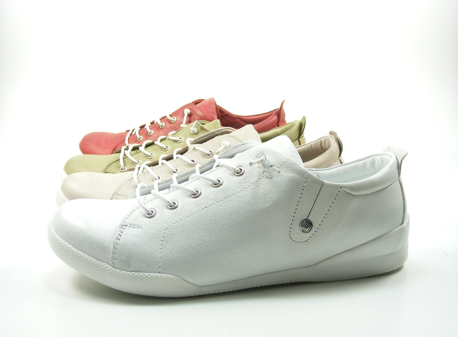 Andrea Conti 0063633 - Sneaker Da Donna - Pelle Morbida - Vestibilità Comoda - Colori Vari - 3