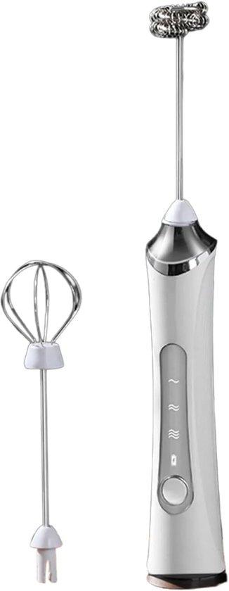 OEM Elektrische Milchpumpe - tragbare Milchpumpe für Kaffee, heiße Schokolade und Eier - USB ladbar - weiß - 26 x 3,6 x 3,6 cm - ABS 2026